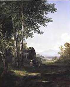 John Frederick Kensett's Distant View of the Mansfield Mountain