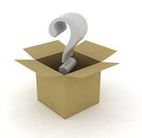 image of box of questions