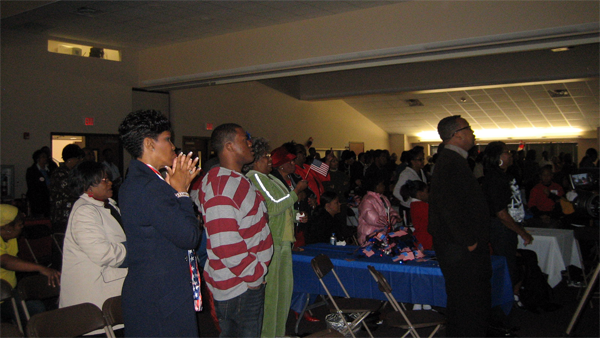 image of hundreds of people gathered at Wheeler Avenue Baptist Church in the heart of the Third Ward