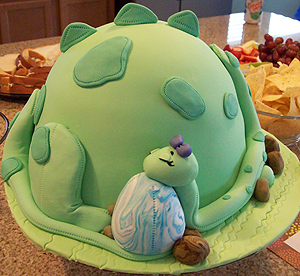 image of dinosaur cake