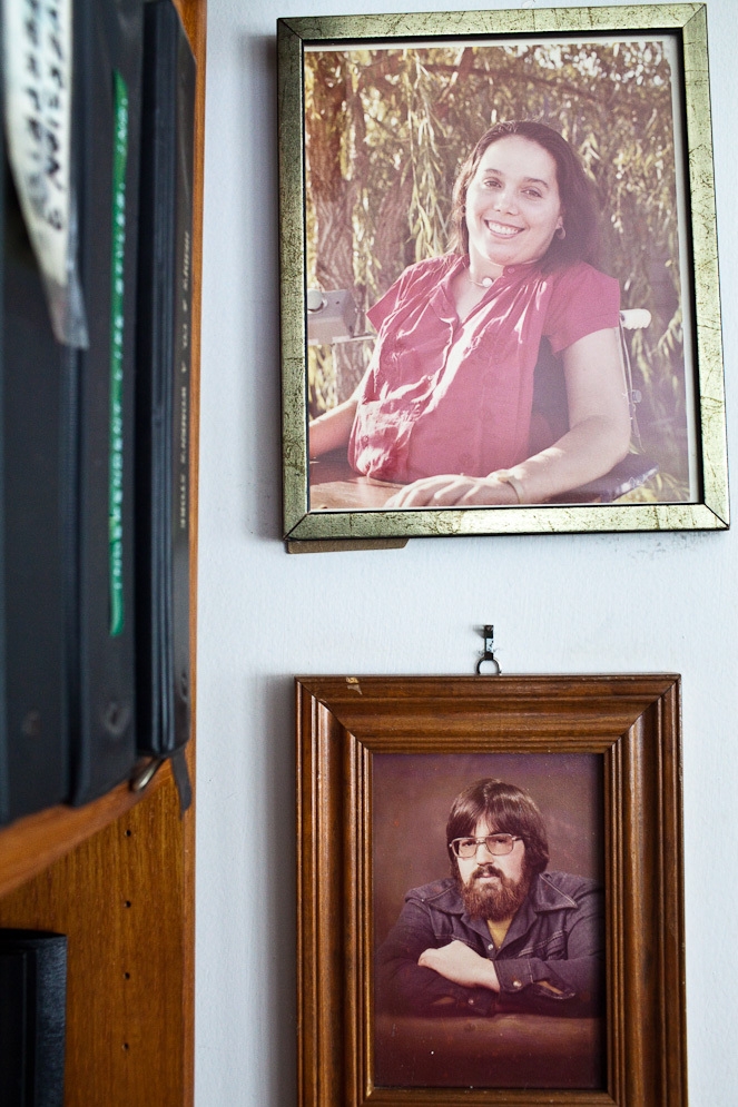 Portraits hanging on the wall