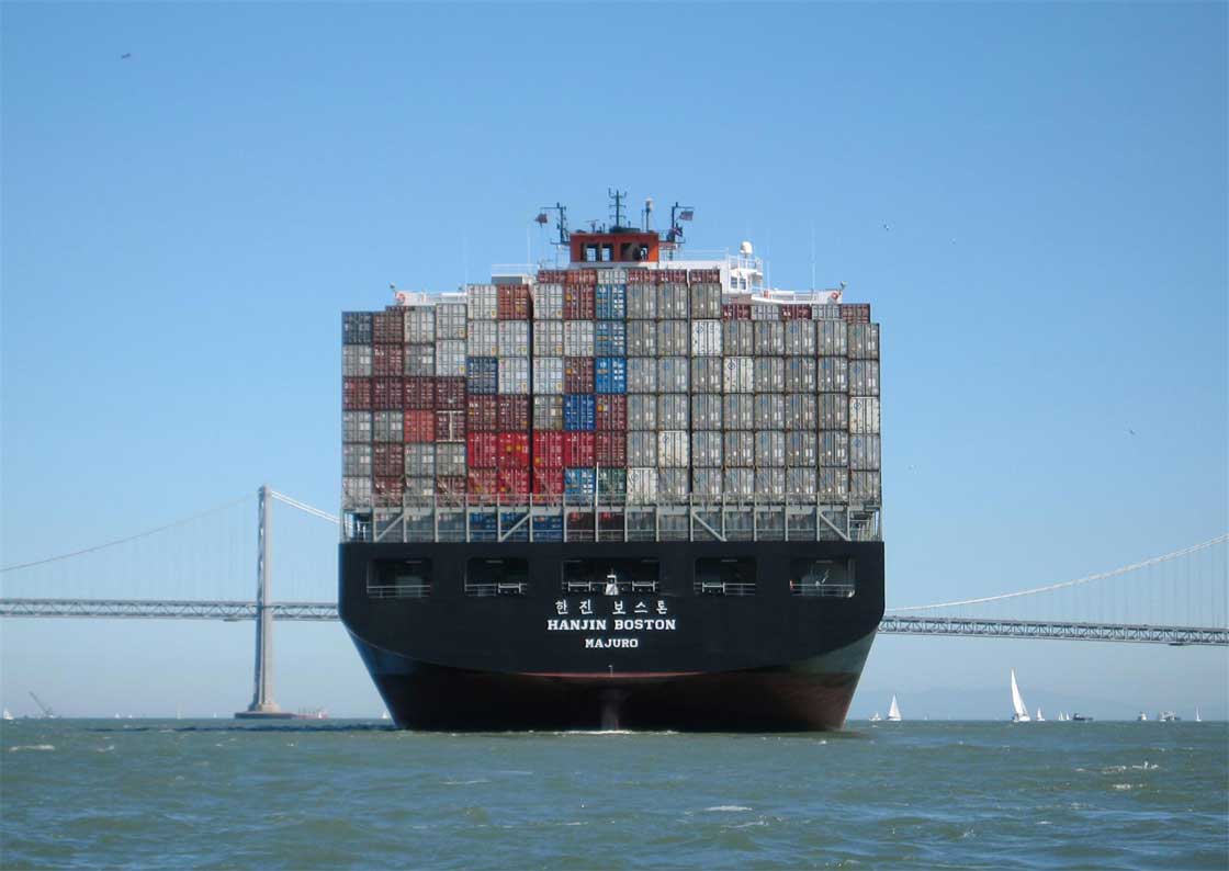 South Korean Container Ship