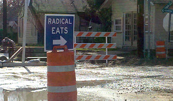 Radical Eats sign 