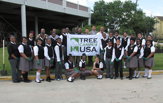 tree campus usa students and teachers
