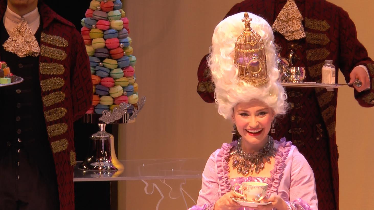 Emily Neves as Marie Antoinette. 