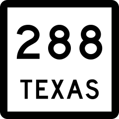 288 Texas sign