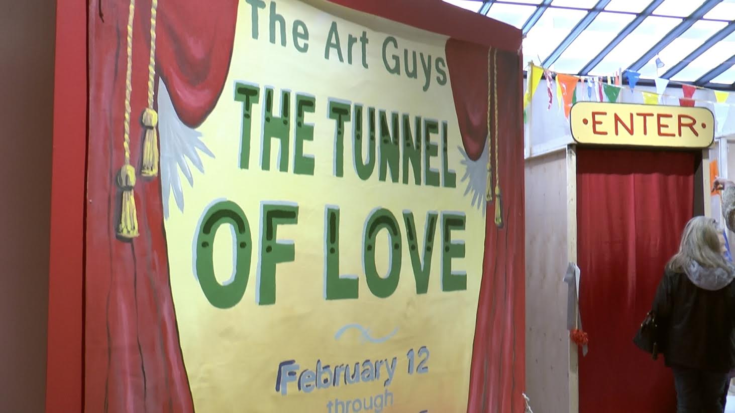 Photo from Art Guys installation, the Tunnel of Love