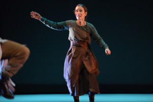 Photo of Meredith Monk performing on stage.