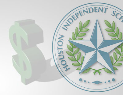 HISD seal and money sign