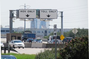 HOV lane on U.S. 59 South in Houston