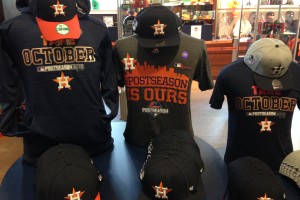 Astros playoff tshirt and hats