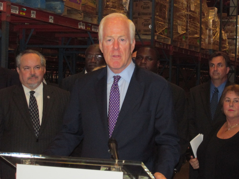 Picture of John Cornyn at a press conference
