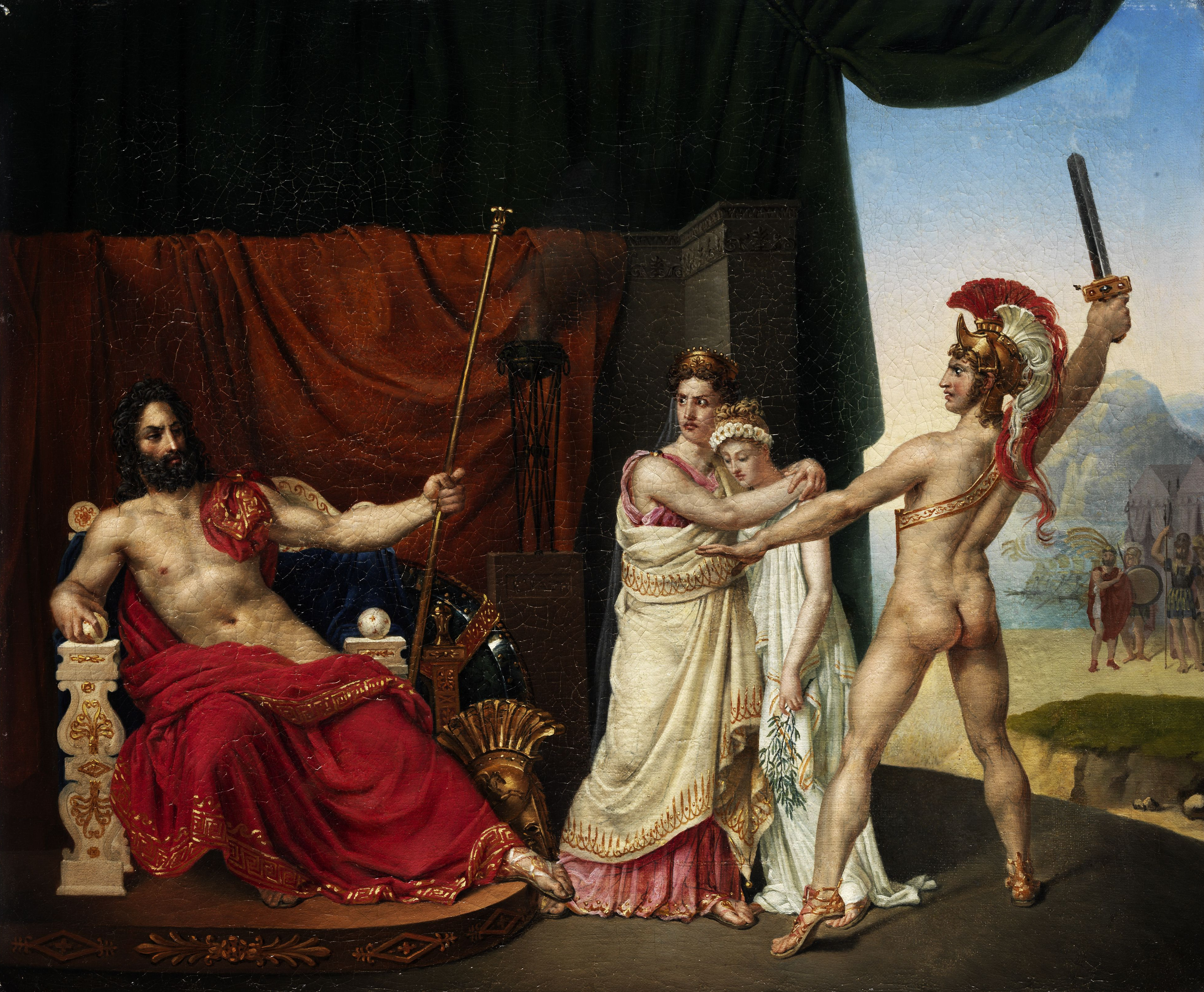 Painting of Aeneas taking his leave of Dido