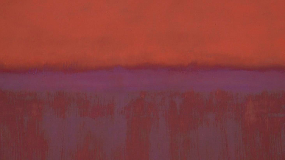 Detail of "Untitled," 1957, by Mark Rothko, The Menil Collection, Houston