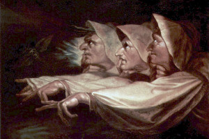 The Weird Sisters or The Three Witches, Henry Fuseli (1741-1825) Public domain