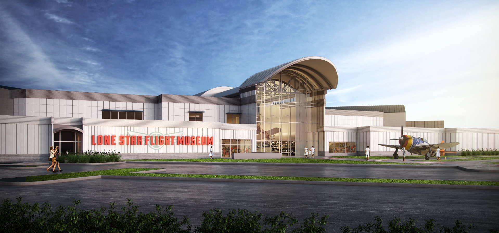 A rendering of the new facility at Ellington Field.