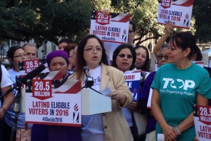 Elsa Caballero is President of SEIU Texas, one of the organizations that are lobbying for the City of Houston to grant municipal IDs to undocumented immigrants.