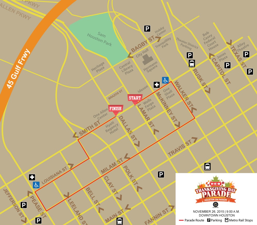 2015 Thanksgiving Day Parade Route