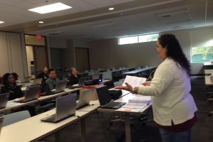 Alba Hernandez teaches the first session of the tax preparation course organized by Neighborhood Centers in Houston for the upcoming tax season.
