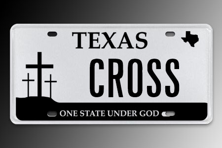 One State Under God license plate
