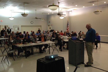 Gary Miller, EPA Remedial Project Manager for the San Jacinto River Waste Pits, presented a report on the agency’s plan for the site during a community meeting held at Channelview’s Martin L. Flukinger Community Center on February 17th 2016.