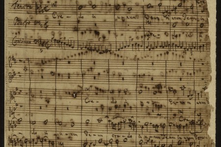 Manuscript selection from Bach's Mass in B Minor