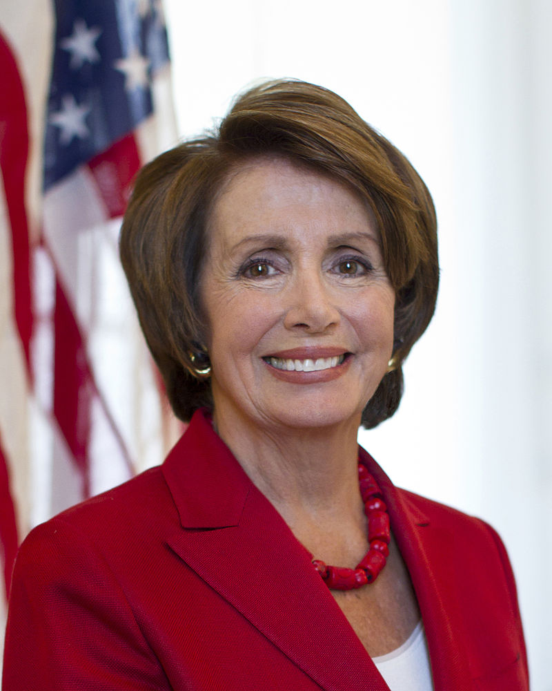 Official portrait of U.S. Representative and Minority Leader Nancy Pelosi (D-CA).