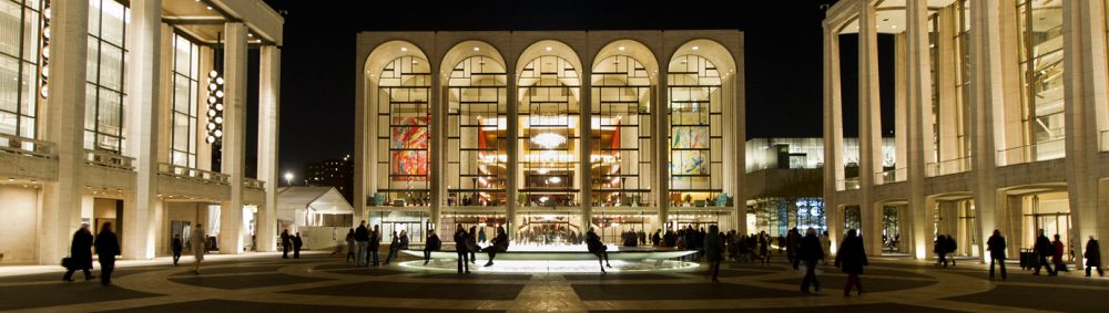 The Metropolitan Opera House in Lincoln Center, New York City.