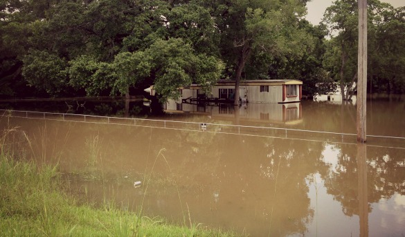 Flooding along the Brazos River west of Houston in May/June 2016. (Photo: Al Ortiz, Houston Public Media0)
