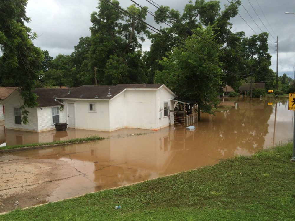 Flooding in the Edgewood Trailer Park in Richmond