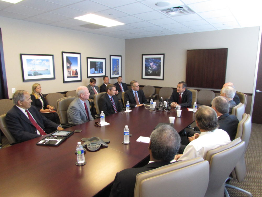 Cruz met with members of the Bay Area Houston Economic Partnership