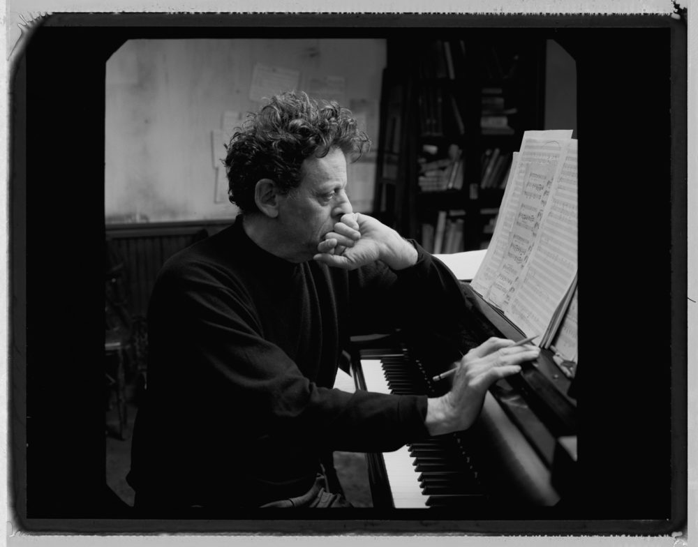 Philip Glass at piano