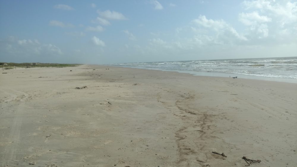 Malaquite Beach, where the Red Tide has been spotted.