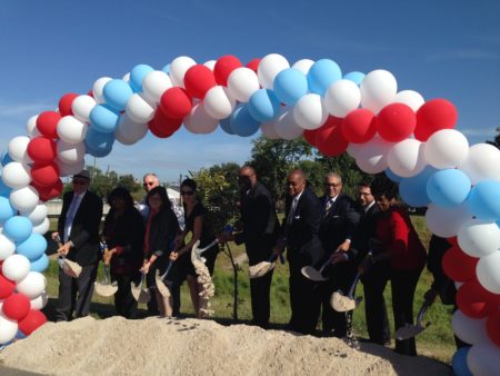 Local elected officials, including District K Houston City Council Member Larry Green broke ground for the Sims Bayou Greenway.
