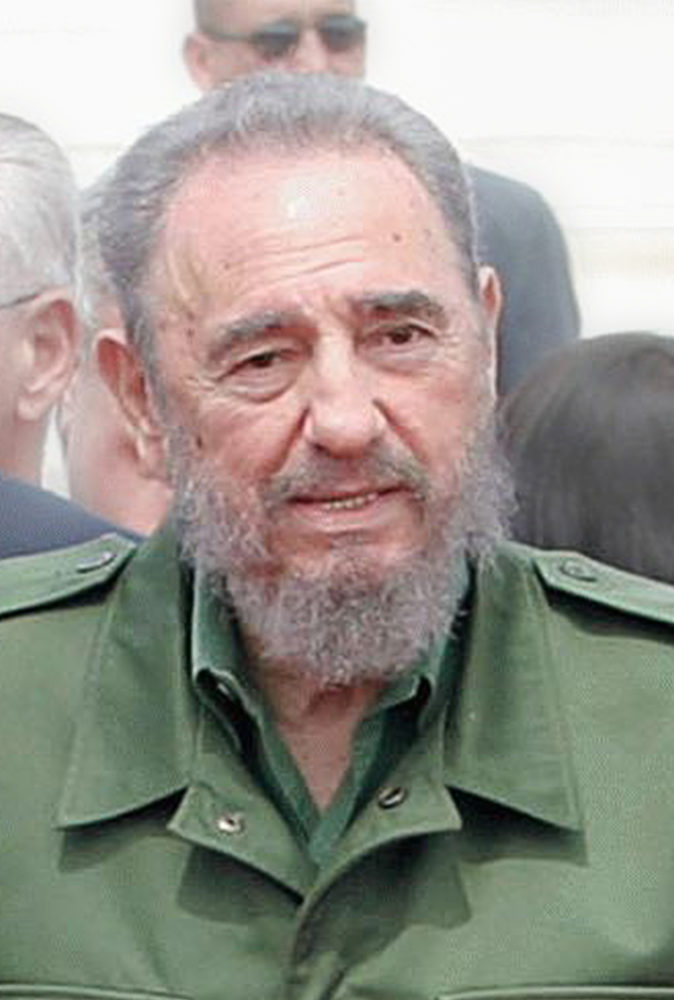 Fidel Castro, former president of Cuba.