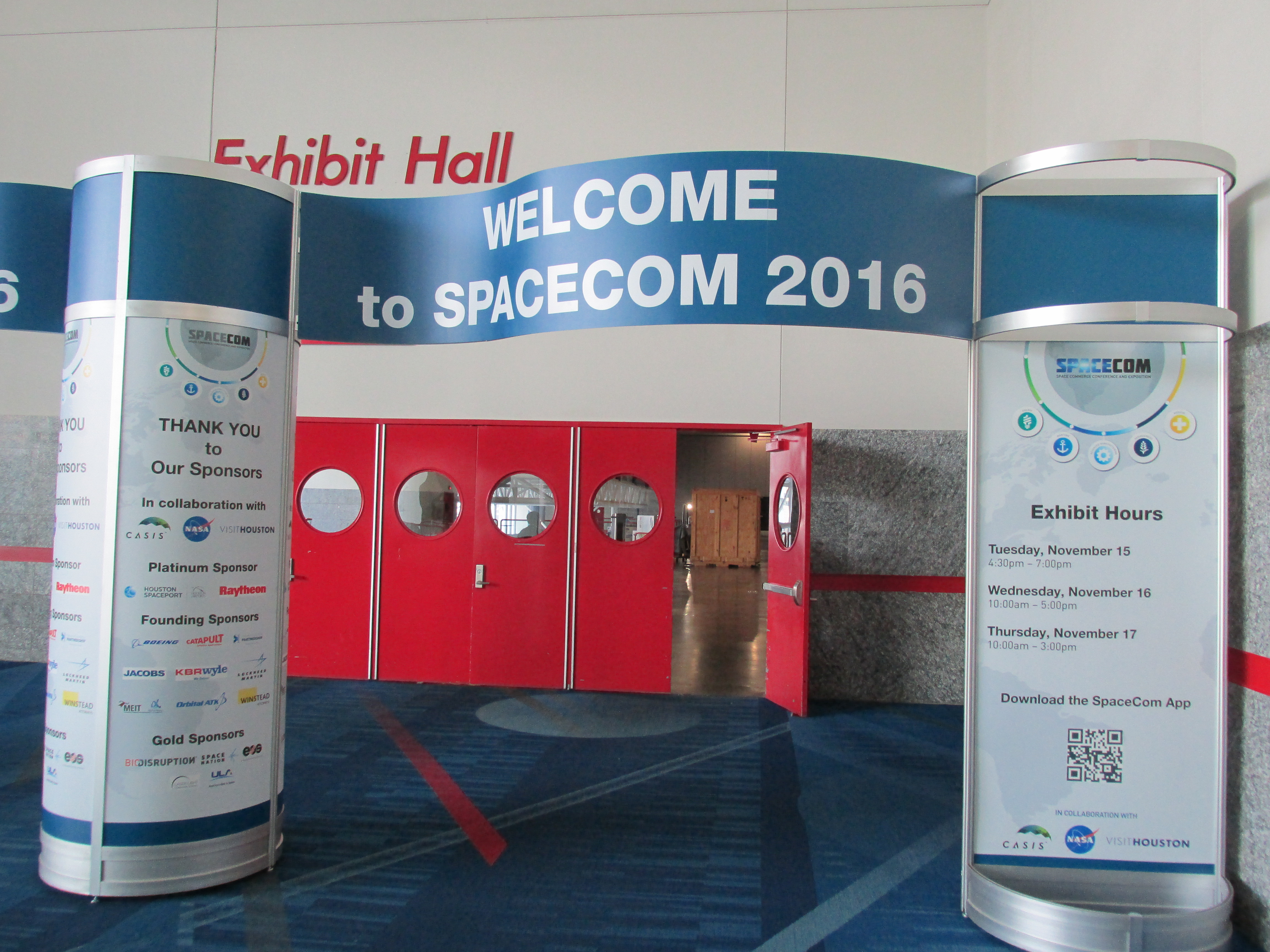SpaceCom entrance