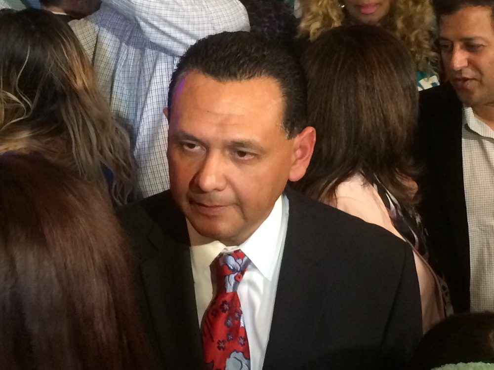 Ed Gonzalez declares victory as Sheriff of Harris County.