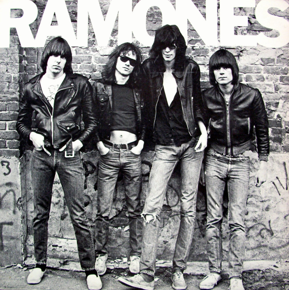 The Ramones self-titled debut album: Another awesome quartet that would have turned 40 this year (RIP Joey!)