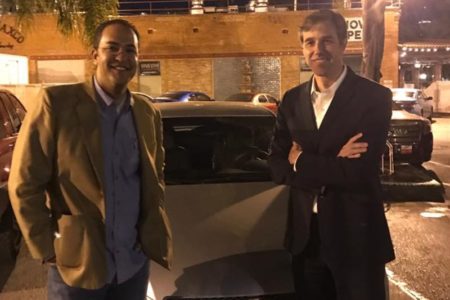 U.S. Rep. Will Hurd, R-Helotes, and Beto O'Rourke, D-El Paso, drove across the country when an east coast snowstorm scrambled their flights back to Washington.