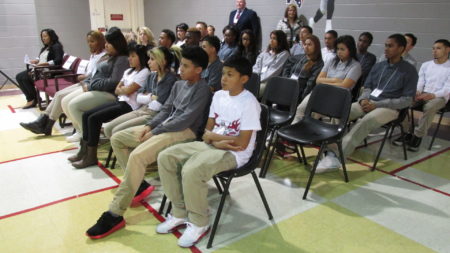 Camelot Education, to run an disciplinary alternative education program at Beechnut Academy. Students there gathered for an assembly in 2014.