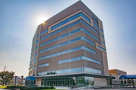 The new Institute of Forensic Sciences is located in the Texas Medical Center and it is a state of the art nine story building.