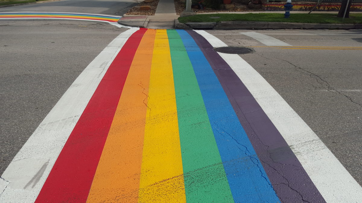 Rainbow Crosswalk LGBTQ Pride