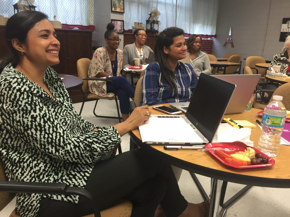 Ninth grade teachers Seema Dwivedi and Superna Arya joined their fellow instructors this spring to prepare for a new kind of ninth grade. It will involve new kinds of tests, more hands-on projects and students taking more charge of their own learning.