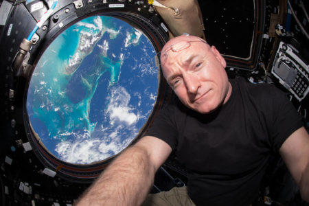Astronaut Scott Kelly Onboard The ISS