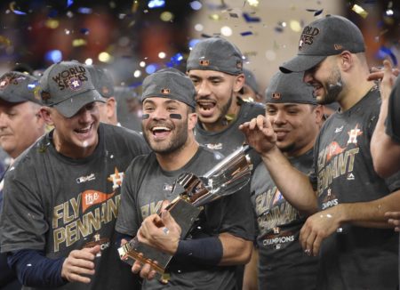 Astros Celebrate AL Pennant