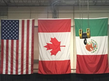 NAFTA flags