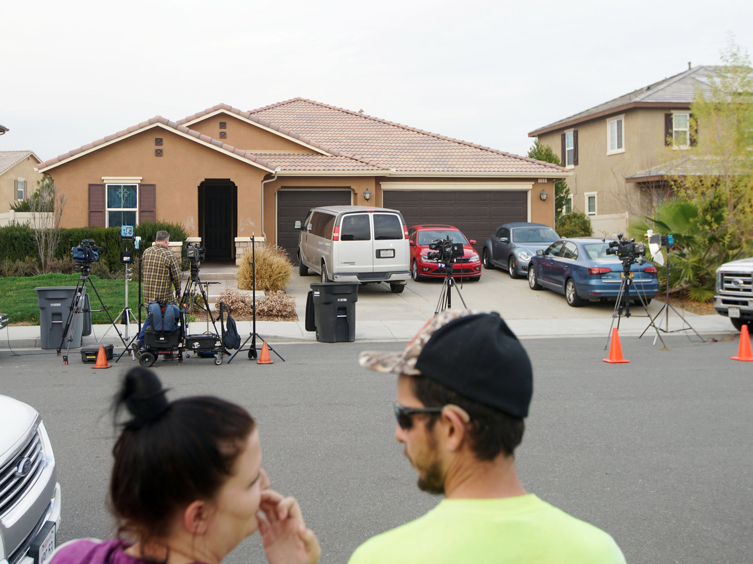 The home in Perris, Calif., where authorities discovered siblings restrained and living in 