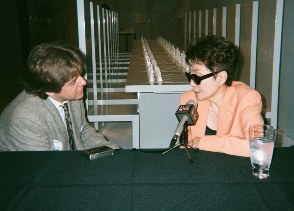 Ed Mayberry Interviewing Yoko Ono