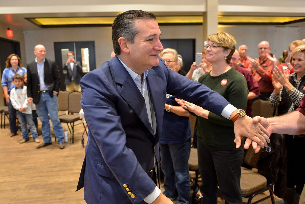 U.S. Sen. Ted Cruz at a campaign event for congressional candidate Chip Roy in New Braunfels on Saturday, Feb. 10. 2018.