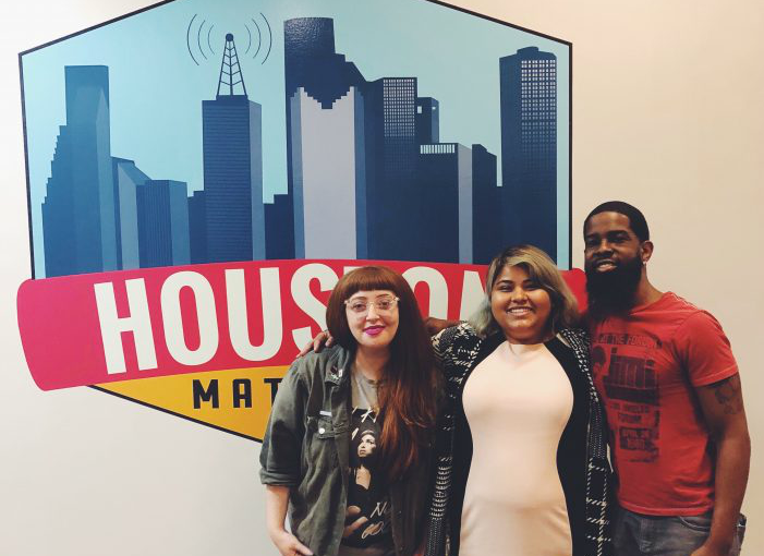 Houston Comedians Kathryn Way, Brenda Valdivia, and Spike Miller